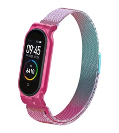 Ремешок Milanese Loop Gradient Xiaomi Mi Band 3 / Mi Band 4 (Розово-бирюзовый) Ремешок Milanese Loop Gradient Xiaomi Mi Band 3 / Mi Band 4 (Розово-бирюзовый)