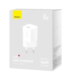 СЗУ-адаптер Baseus Cube 30W (1USB / 1Type-C) (Белый) P10111404213-00