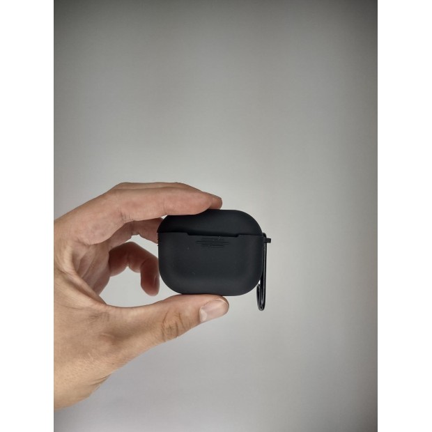 Чохол для навушників Повністю силіконовий футляр для Apple AirPods 3 (07) Чорний.