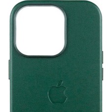 Чохол із натуральної шкіри з MagSafe для Apple iPhone 16 Pro (лісовий зелений)