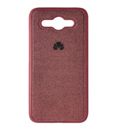 Силикон Textile Huawei Y3 (2017) (Бордовый)