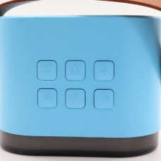 Микрофон-караоке с колонкой Bluetooth K12 RGB (1micro) (Голубой)