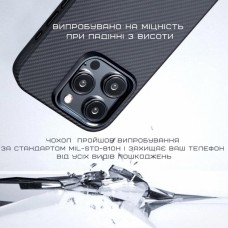 Pitaka MagEZ Case 4 Twill 600D Apple iPhone 15 Pro (Black / Grey)