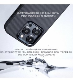 Pitaka MagEZ Case 4 Twill 600D Apple iPhone 15 Pro (Black / Grey)