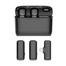 Беспроводной микрофон петличный J13 Dual iPhone (Lightning) (Чёрный)