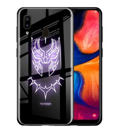 Накладка Luminous Glass Case Samsung A20 / A30 (2019) (Black Panther)