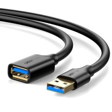USB-кабель удлинитель UGREEN US129 USB3.0 - USB3.0 (AM / AF) (1.5m) (Black) (30126)