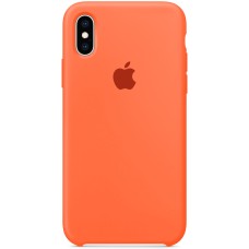 Чохол силіконовий оригінальний Apple для iPhone X  /  XS (11) Персиковий