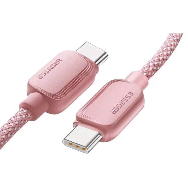 USB-кабель Essager Breeze 100W (Type-C - Type-C) (1m) (Pink) EXCTT1-WL04-P
