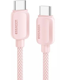 USB-кабель Essager Breeze 100W (Type-C - Type-C) (1м) (Pink) EXCTT1-WL04-P