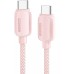 USB-кабель Essager Breeze 100W (Type-C - Type-C) (1m) (Pink) EXCTT1-WL04-P
