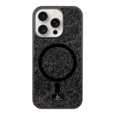 Чехол Bling World Rock Diamond MagSafe iPhone 15 Pro Max (Black)