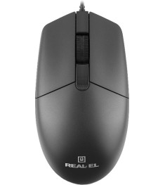 Мышь проводная Real-El RM-210 (Чёрный)