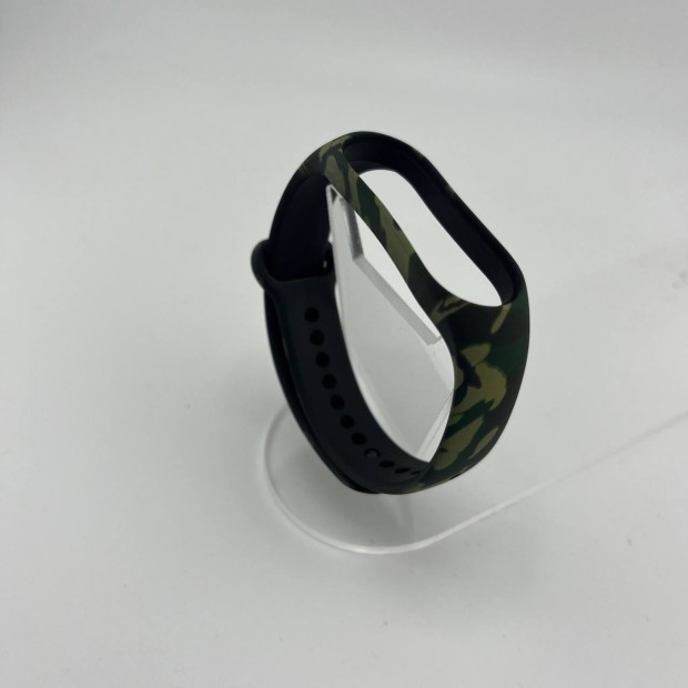 Strap Picture Design for Xiaomi Mi Band 5  /  Mi Band 6  /  Mi Band 7 (4) Camouflage Green