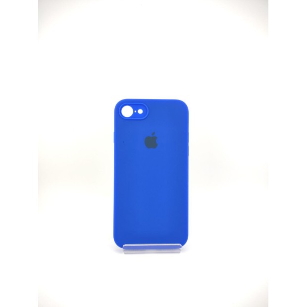 Силіконовий Оригінальний Квадратно-Круглий Чохол для Apple iPhone 7  /  8  /  SE (48) Ультрамарин
