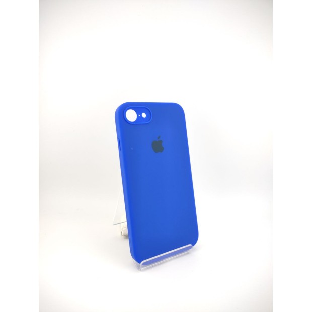 Силіконовий Оригінальний Квадратно-Круглий Чохол для Apple iPhone 7  /  8  /  SE (48) Ультрамарин
