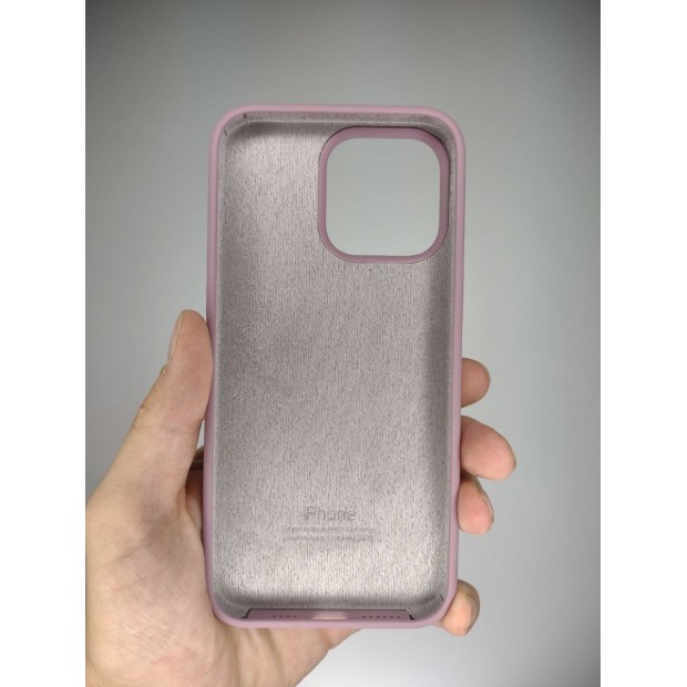 Силіконовий оригінальний чохол круглої форми для Apple iPhone 15 Pro Max (01) Bilberry