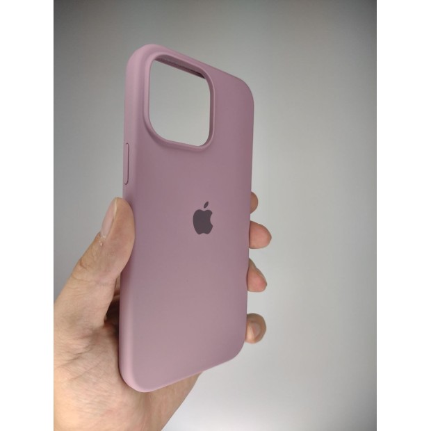 Силіконовий оригінальний чохол круглої форми для Apple iPhone 15 Pro Max (01) Bilberry