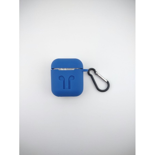 Чехол для наушников Full Silicone Case Apple AirPods 1 / 2 (22) Blue Cobalt