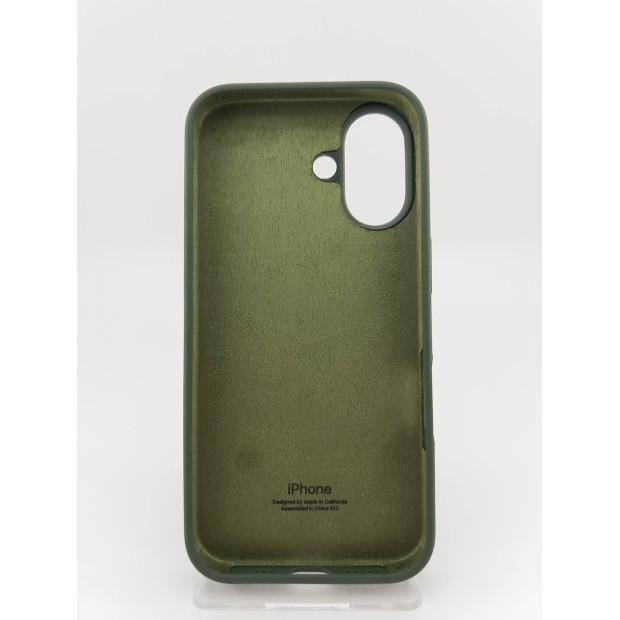 Чохол Apple iPhone 16 Original Round Case Silicone (69) Atrovirens