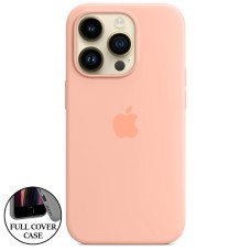Силіконовий оригінальний чохол Apple iPhone 14 Pro (Грейпфрут)