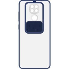 Totu Curtain Case for Xiaomi Redmi Note 9  /  Redmi 10X (Dark Blue)