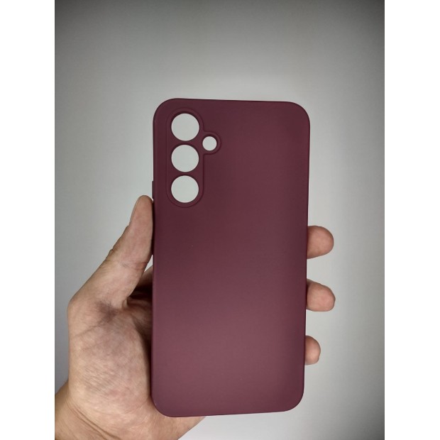 Силикон Original Samsung A54 (ShutCam) (Бордовый)