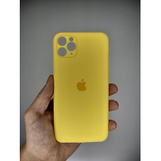 Оригінальний круглий чохол для Apple iPhone 11 Pro Max (63) Силікон, канарковий жовтий Оригінальний круглий чохол для Apple iPhone 11 Pro Max (63) Силікон, канарковий жовтий