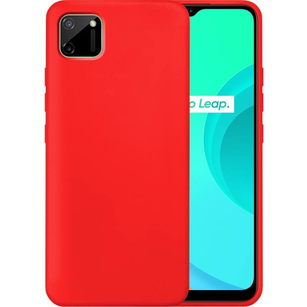 Силіконовий чохол Original 360 Case Logo для Realme C11 (Червоний)