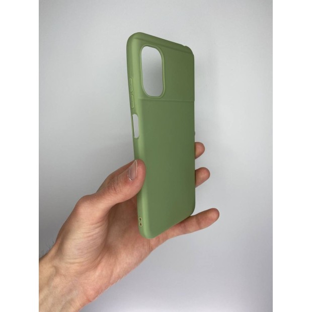 Силіконовий чохол iNavi Color для Xiaomi Poco M5 (фісташковий)