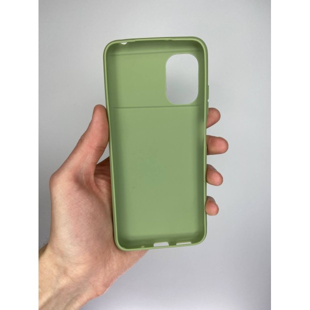 Силіконовий чохол iNavi Color для Xiaomi Poco M5 (фісташковий)