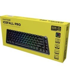 Клавиатура беспроводная игровая Hator Icefall PRO TFT display (Black) (HTK450UA)..