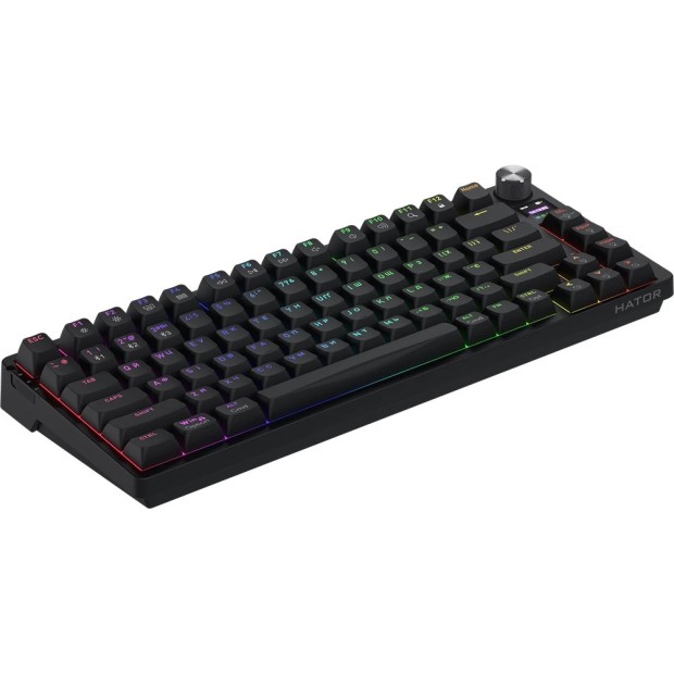 Клавиатура беспроводная игровая Hator Icefall PRO TFT display (Black) (HTK450UA)