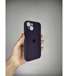 Силіконовий чохол Original RoundCam для Apple iPhone 14 (Баклажан)