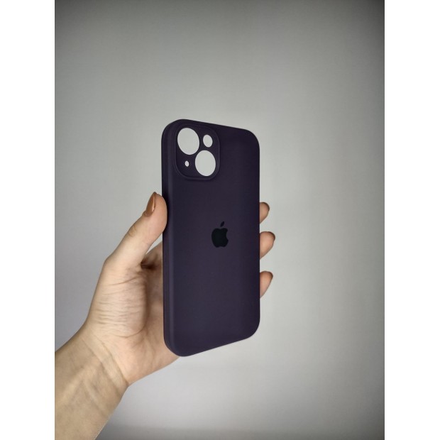 Силіконовий чохол Original RoundCam для Apple iPhone 14 (Баклажан)