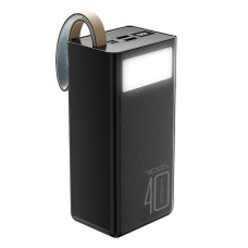 PowerBank Ridea RP-D40L+ Phoenix40+ 40000mAh 20W + фонарик (Black)