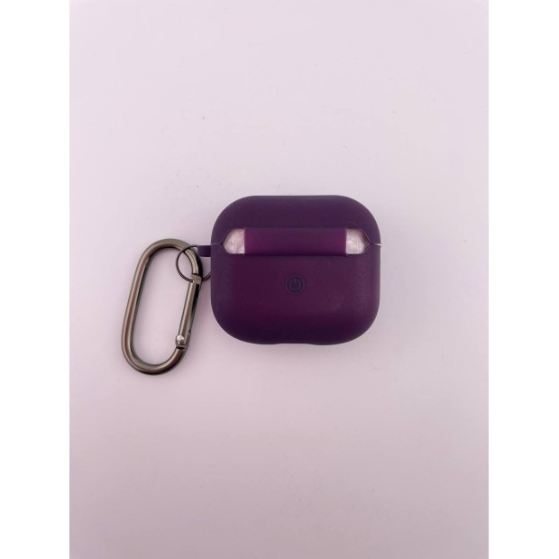 Чохол для навушників Full Silicone Case with Microfiber Apple AirPods 3 (72) Баклажан