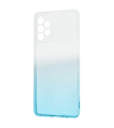 Силикон Gradient Design Samsung Galaxy A72 (2021) (Бело-бирюзовый)