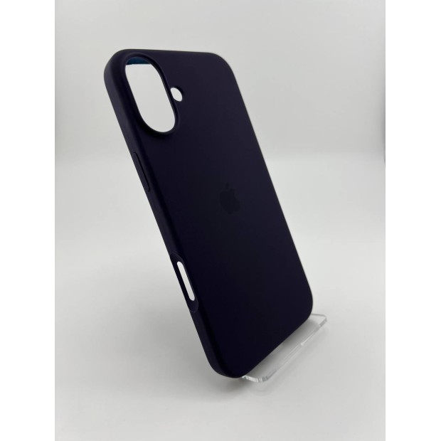 Силикон Original Round Case Apple iPhone 16 Plus (72) Eggplant