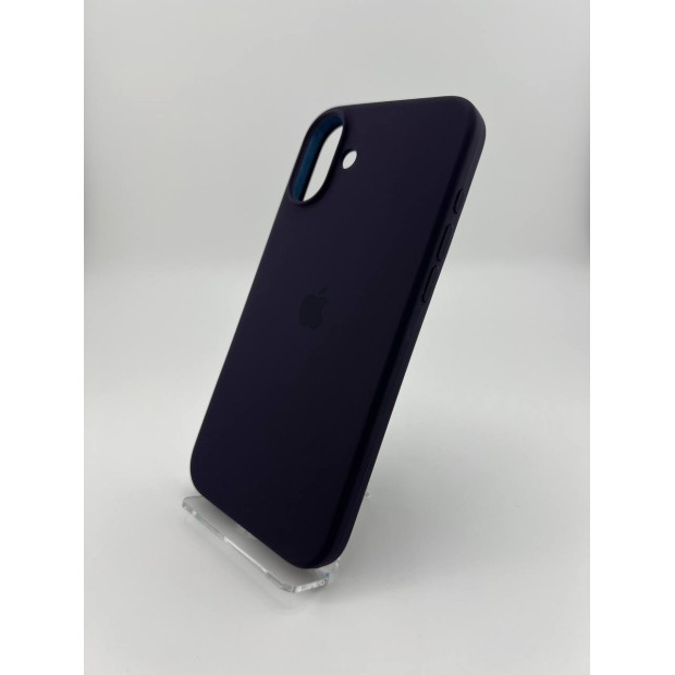 Силіконовий оригінальний чохол для Apple iPhone 16 Plus (72) баклажан.