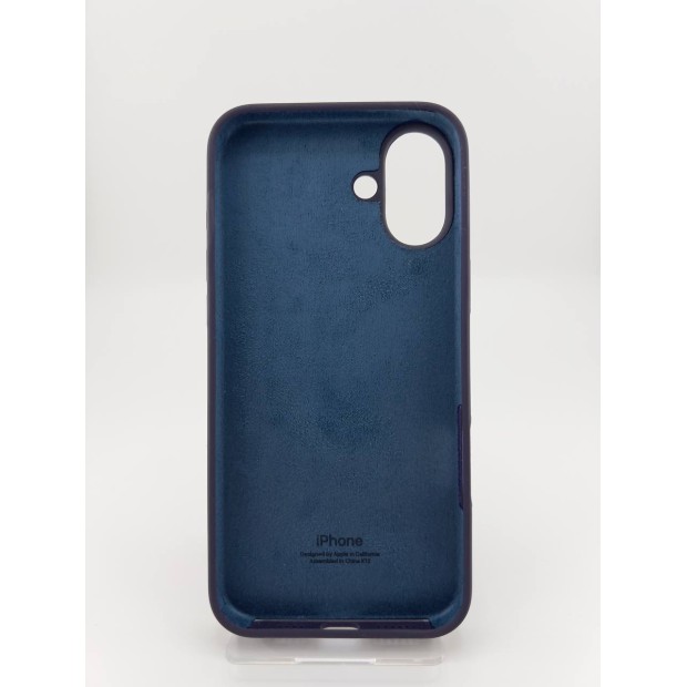 Силіконовий оригінальний чохол для Apple iPhone 16 Plus (72) баклажан.