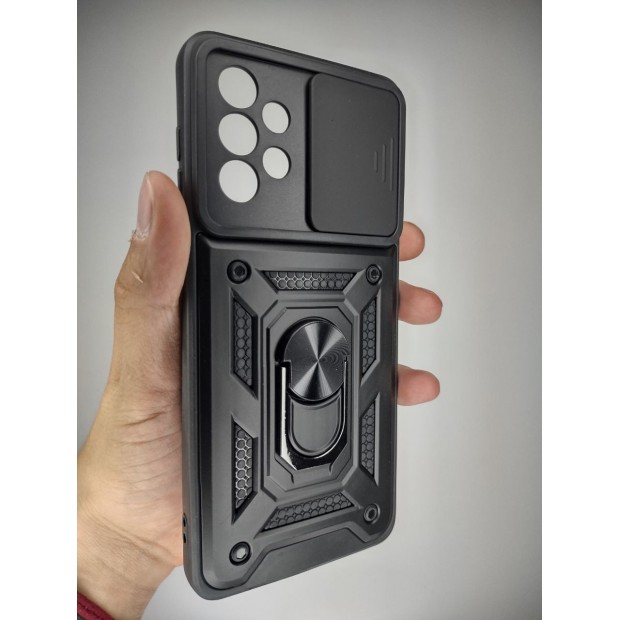 Чохол-накладка Ring Serge Armor Case для Samsung Galaxy A73 (ShutCam) (Чорний)