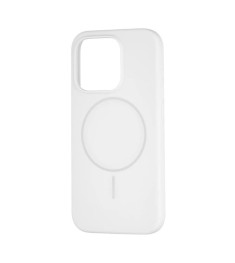 Силикон Original Round Case with MagSafe Apple iPhone 15 Pro (06) White