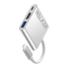 Переходник USB HUB Walker WHUB-53 8in1 (Type-C/USB 3.0)
