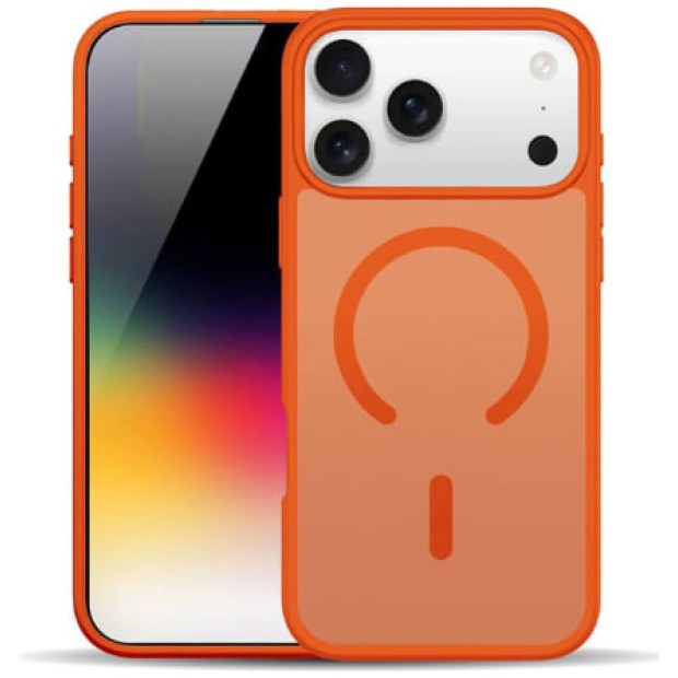 Силиконовый чехол Alabay Cloud Matte Apple iPhone 17 Pro Max (Orange)