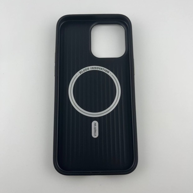 Чохол Blueo Premium Leather з MagSafe для Apple iPhone 15 Pro (темно-синій)