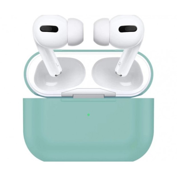 Чохол для навушників Full Silicone Case with Microfiber Apple AirPods 3 (23) Sea Blue