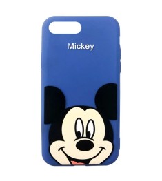 Силикон Disney Mickey Apple iPhone 7 Plus / 8 Plus (Тёмно-синий)