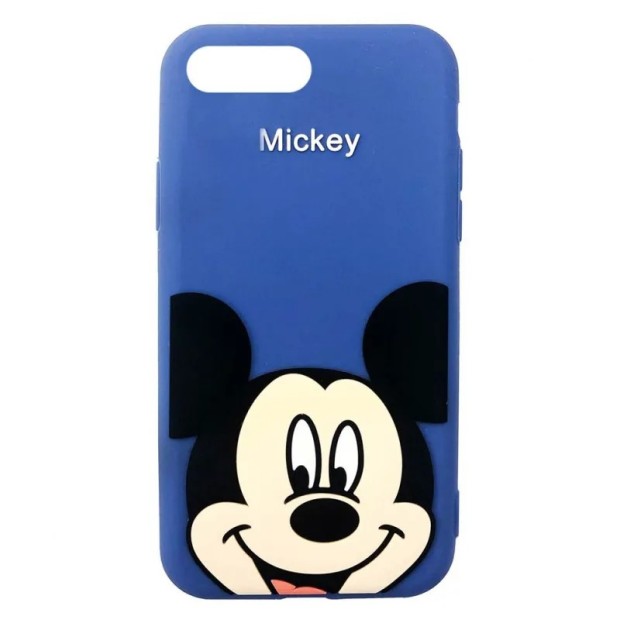Силікон Disney Mickey Apple iPhone 7 Plus  /  8 Plus (Темно-синій)