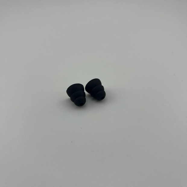 Амбушюры силиконовые трёхфланцевые для наушников (размер L) (Чёрные) Амбушюры силиконовые трёхфланцевые для наушников (размер L) (Чёрные)